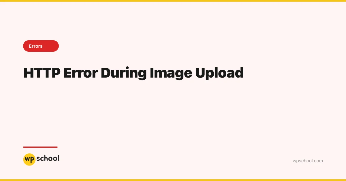 HTTP Error During Image Upload