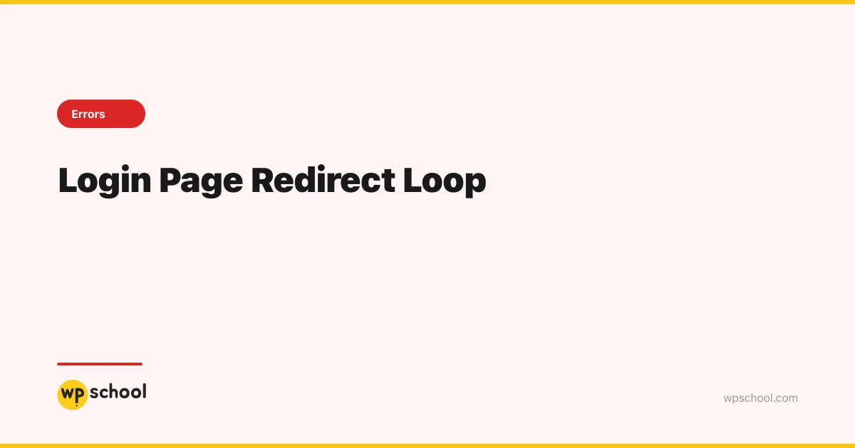 Login Page Redirect Loop