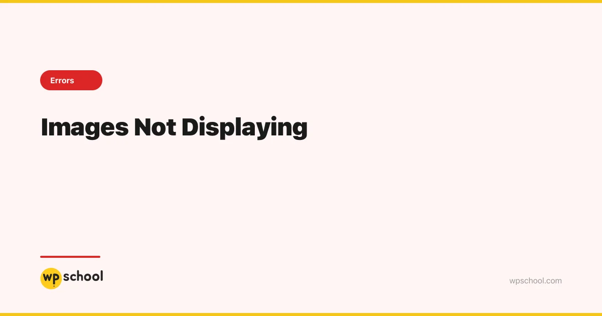 Images Not Displaying