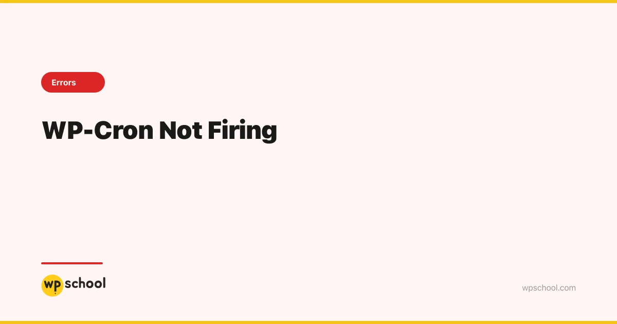 WP-Cron Not Firing