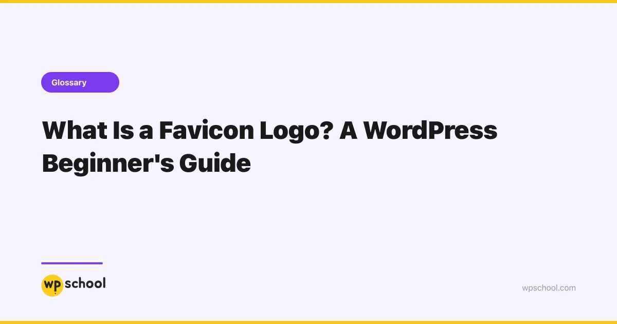 Favicon Logo - WordPress Glossary | WPSchool